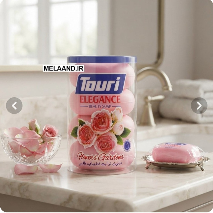 بسته ۴ عددی صابون زیبایی توری عطریرمدل ELEGANCE ساخت اردن