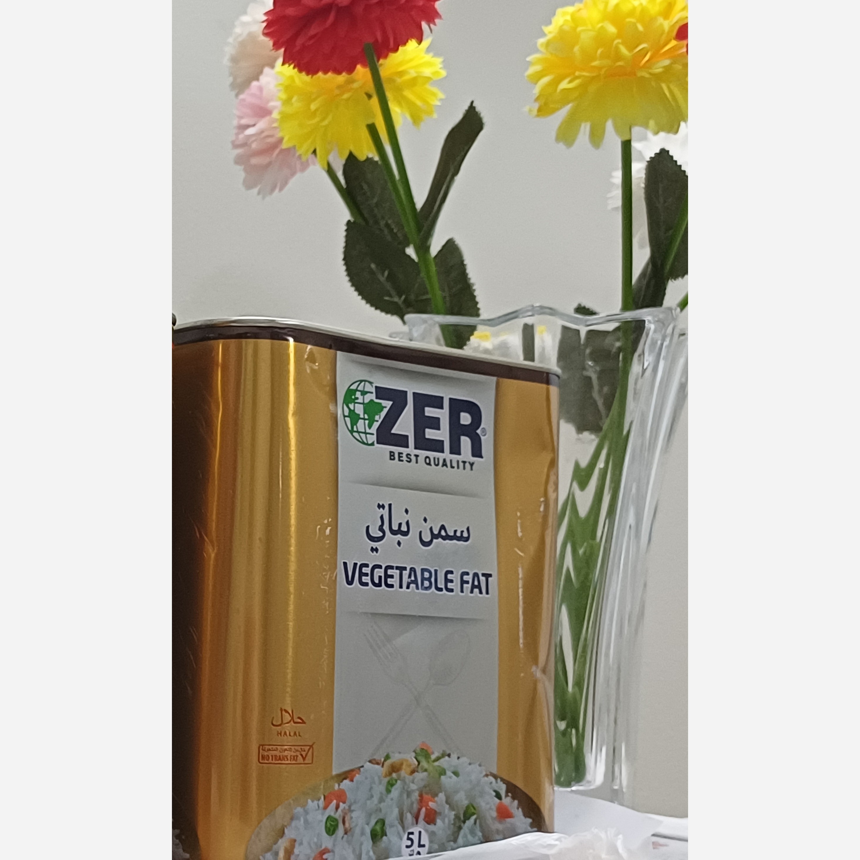 روغن نباتی نیمه جامد ZER ترکیه ای 5 لیتری