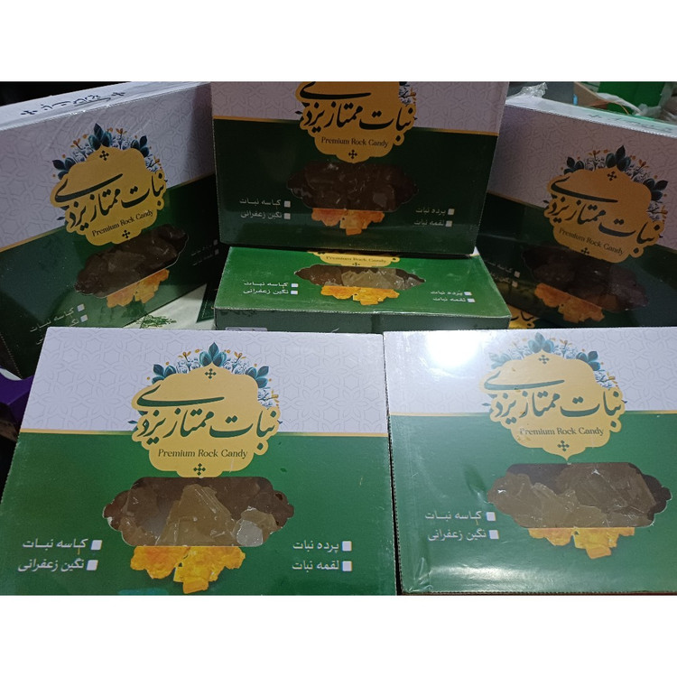 پرده نبات ممتاز یزدی ( نبات سنتی یزد) بسته یک کیلویی سایفون دار