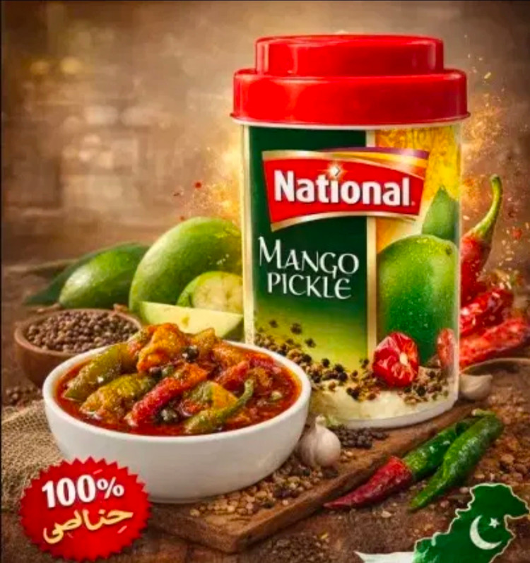 ترشه انبه پاکستانی برند رضوان( نیم ویک کیلویی اورجینال)